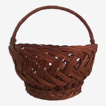 Panier en osier vintage