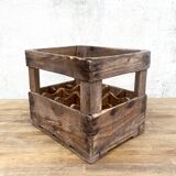 Old Vintage wooden locker box for 12 bottles