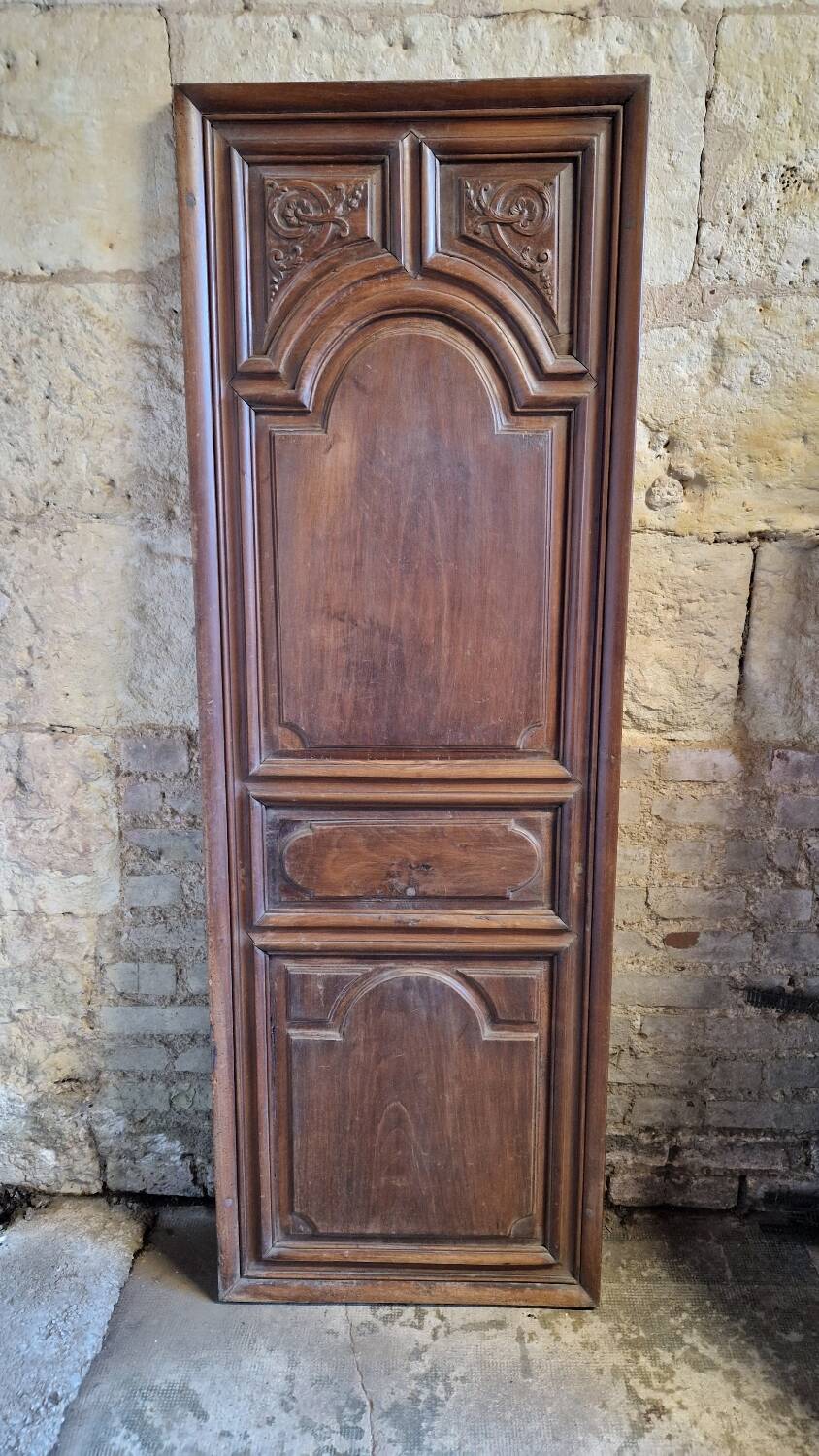 Old walnut door