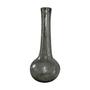 Vase soliflore en verre bullé