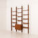 Italian mid century floor to ceiling teak wall unit , or room divider, 1960