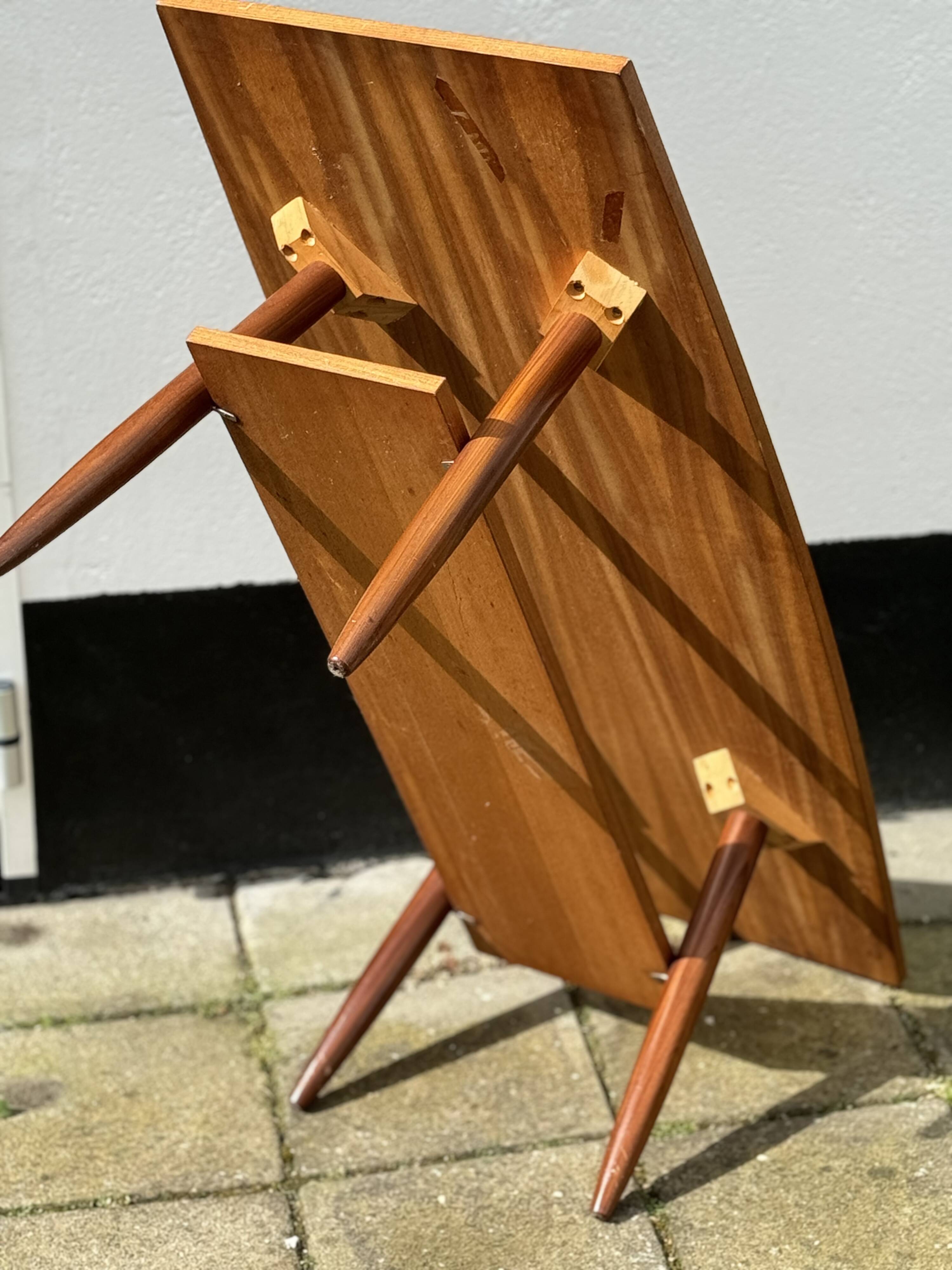 Scandinavian Teak Surfboard Coffee Table