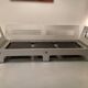 Canapé 3 places cuir et aluminium anodisé Sigurd Ressel 1968