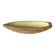 Wooden pond toy, small flat boat, old toy