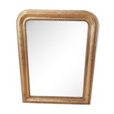 Golden Louis Philippe mirror with golden leafy