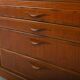 High Quality Danish Highboard with Brass Handle Inlays 1950s