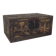 Antique wooden chest with illustrations of porcelain vases (1900) #2