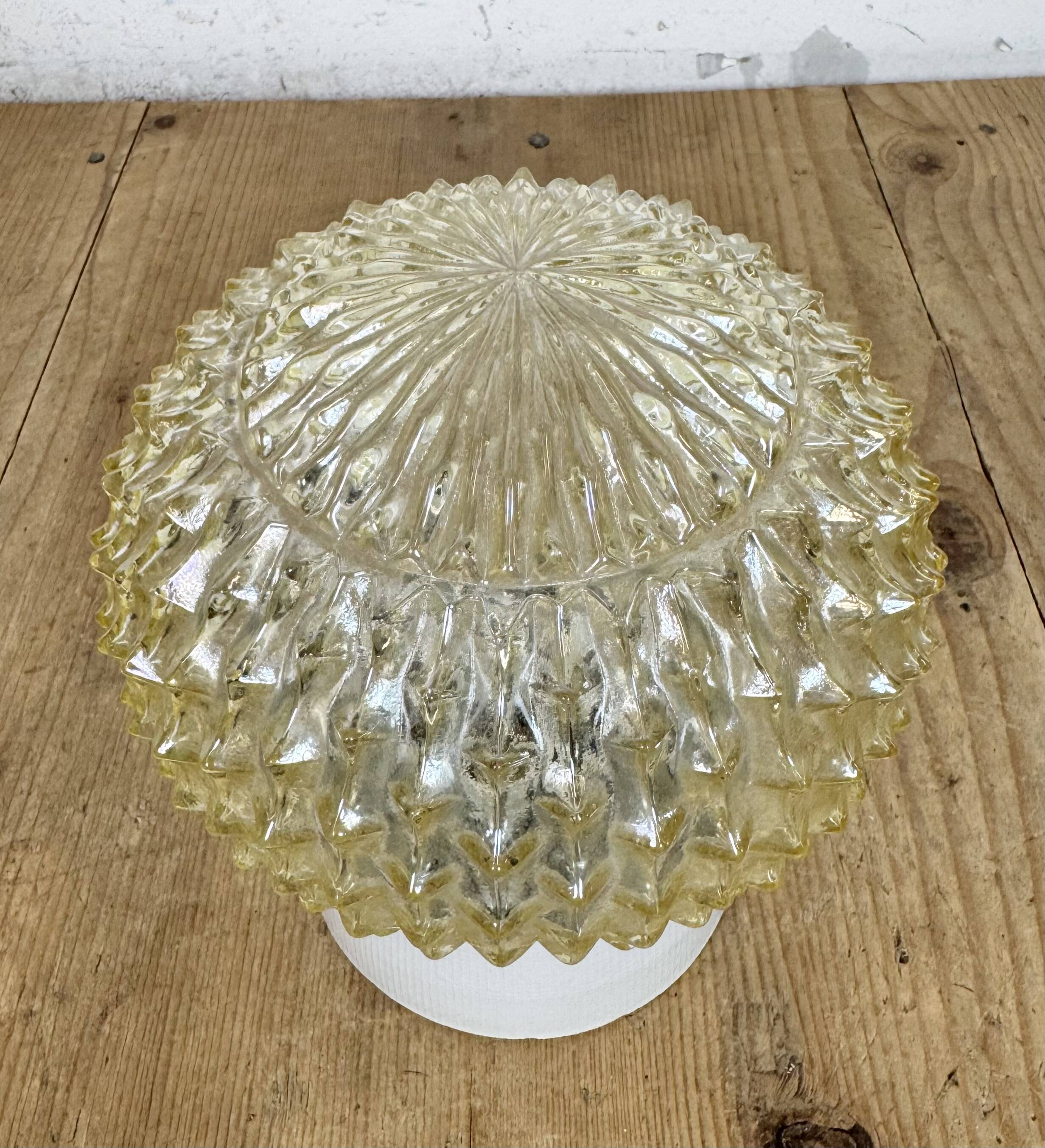 Vintage White Porcelain Ceiling Light, 1970s