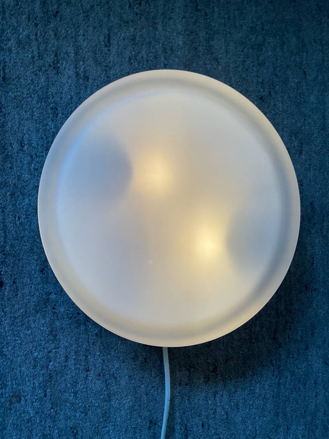 Vintage frosted glass wall or ceiling light