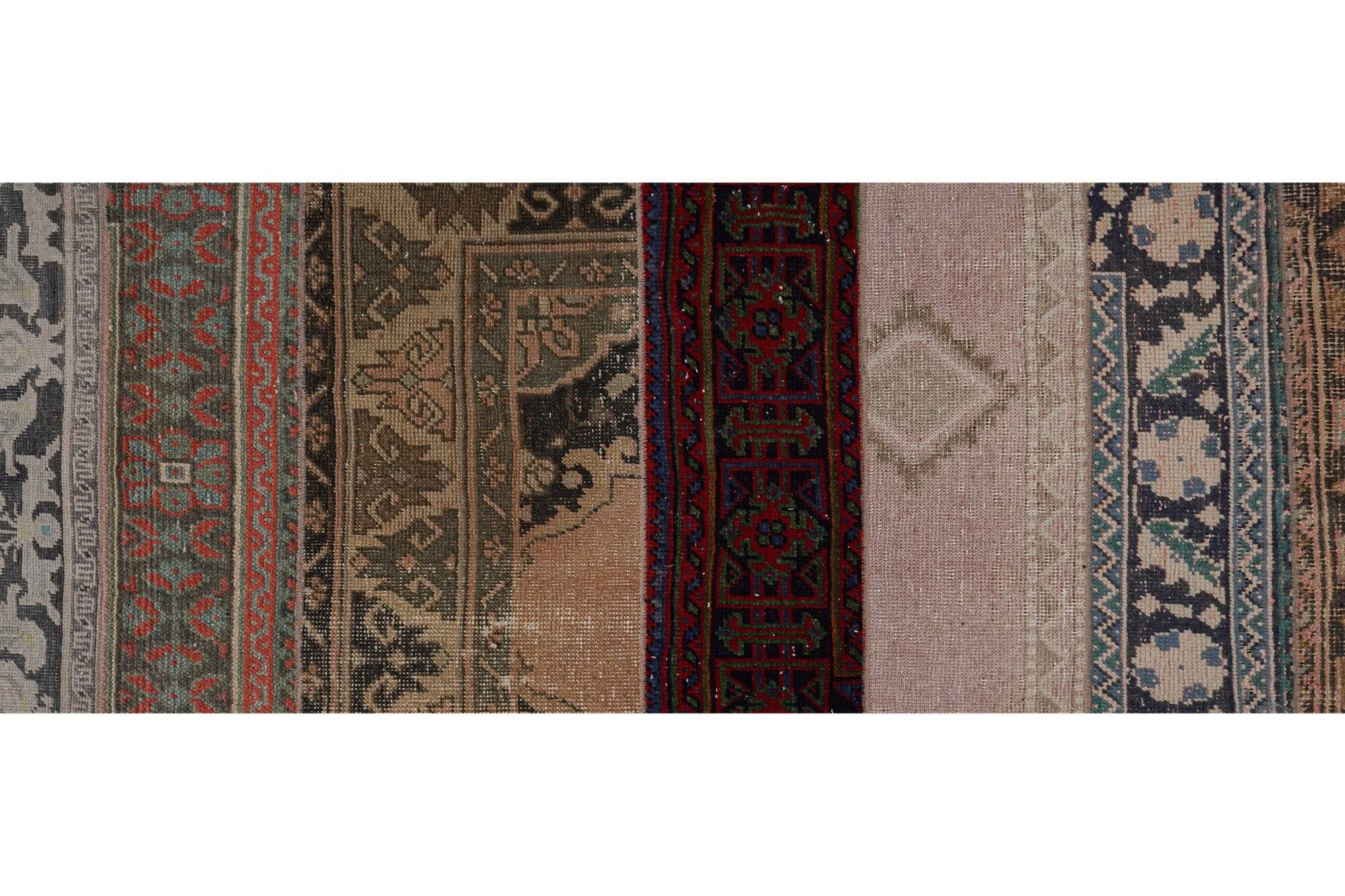 Vintage Turkish hallway rug 71x1 cm