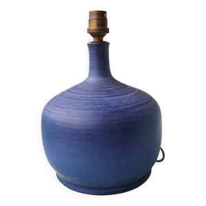 Pied de lampe bleu en