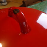 Cocotte / Red enamelled plate