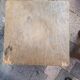 3 vintage square wooden stools