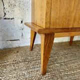 Bedside table with compass feet