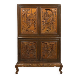 cabinet pivotant en bois - 1950