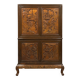 Cabinet pivotant en bois de camphre – vers 1950
