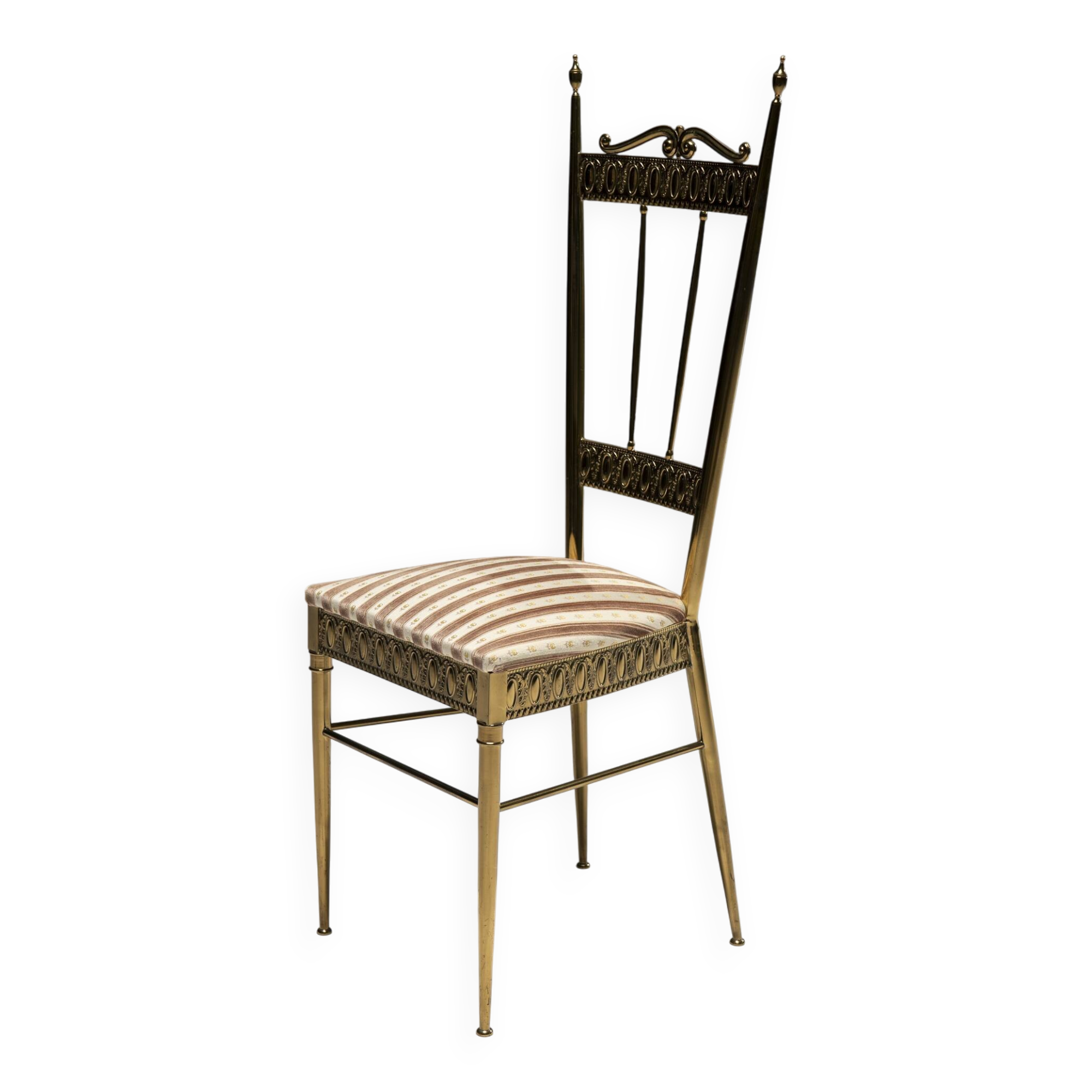 Chiavari Brass Side Chair, Italy, 1960s