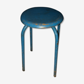 Wooden seated stool