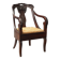 Restoration style walnut armchair from the 19th century