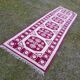 Tapis de couloir turc vintage 105x372 cm