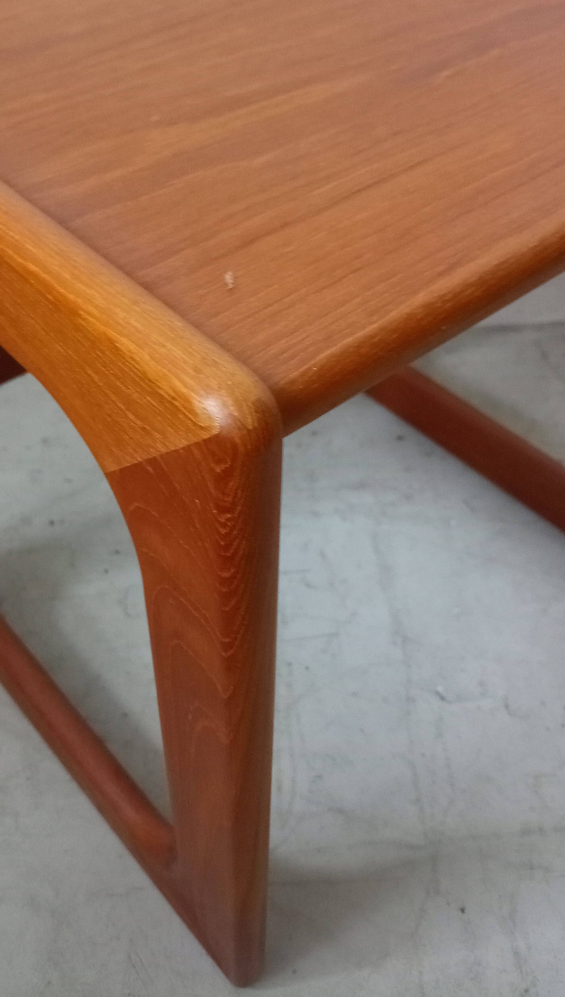 Small danish sidetable in teak by Salin Nyborg