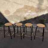 Set of 4 industrial stools
