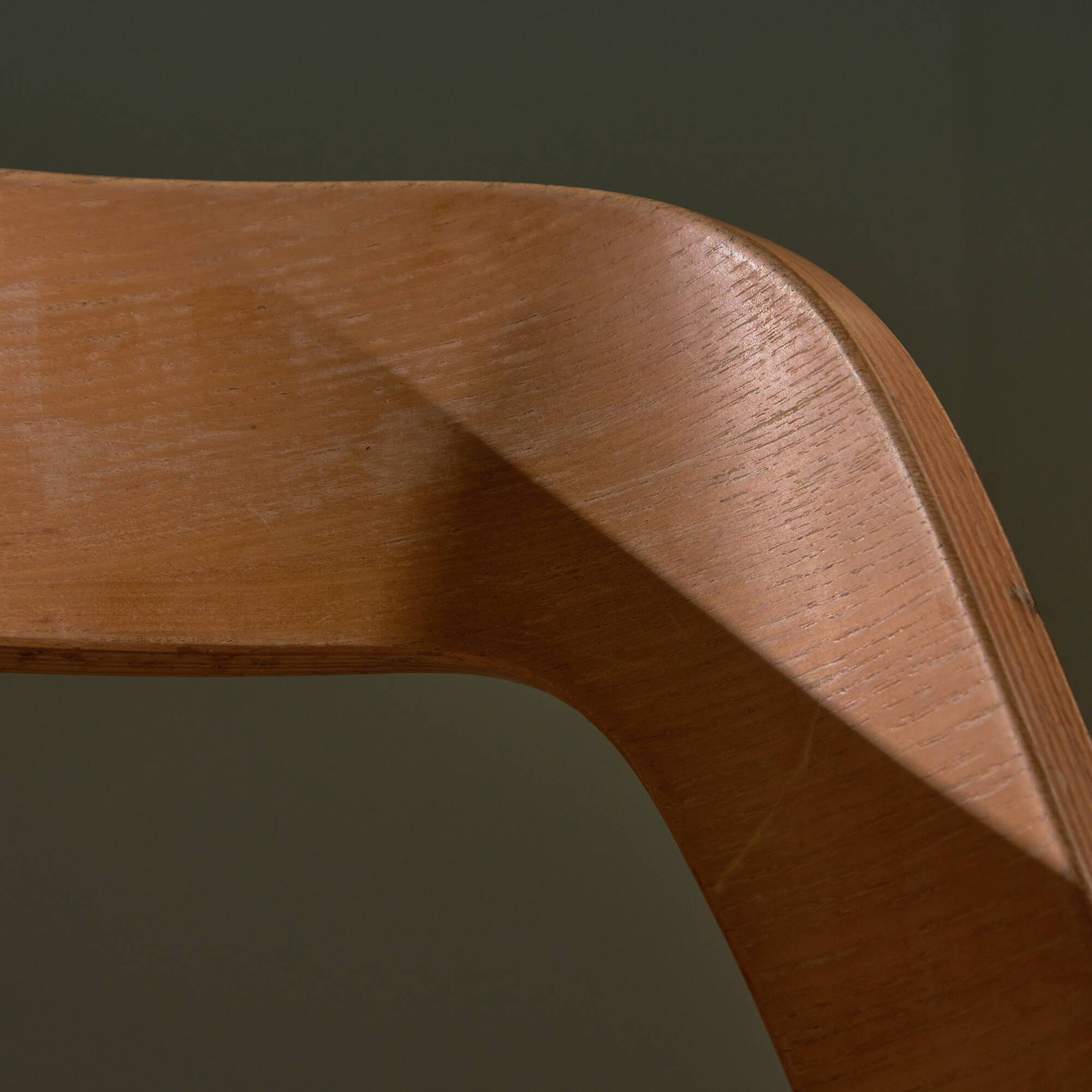 Set of 3 Italian Wooden Curved Backrest Chair