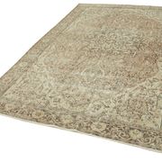 Handwoven one-of-a-kind anatolian beige carpet 195 cm x 300 cm