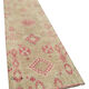 Hand-Knotted Antique Turkish Beige Runner Rug 89 cm x 314 cm