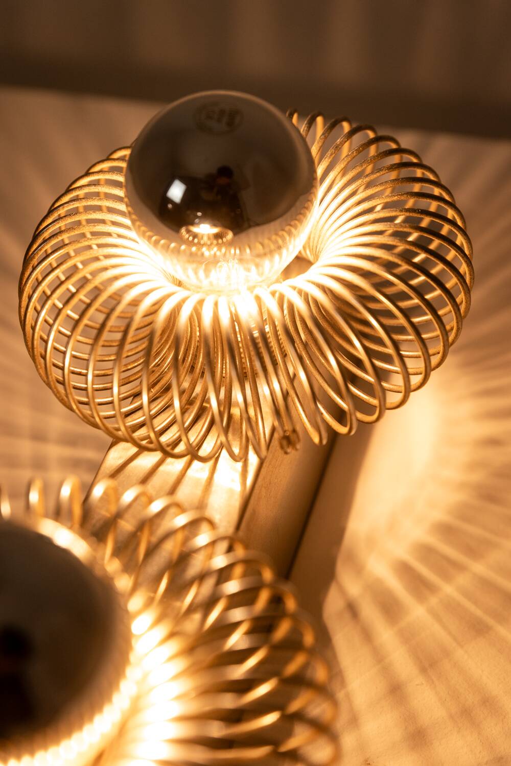 Brushed metal wall light Andrea Lazzari, 1970s