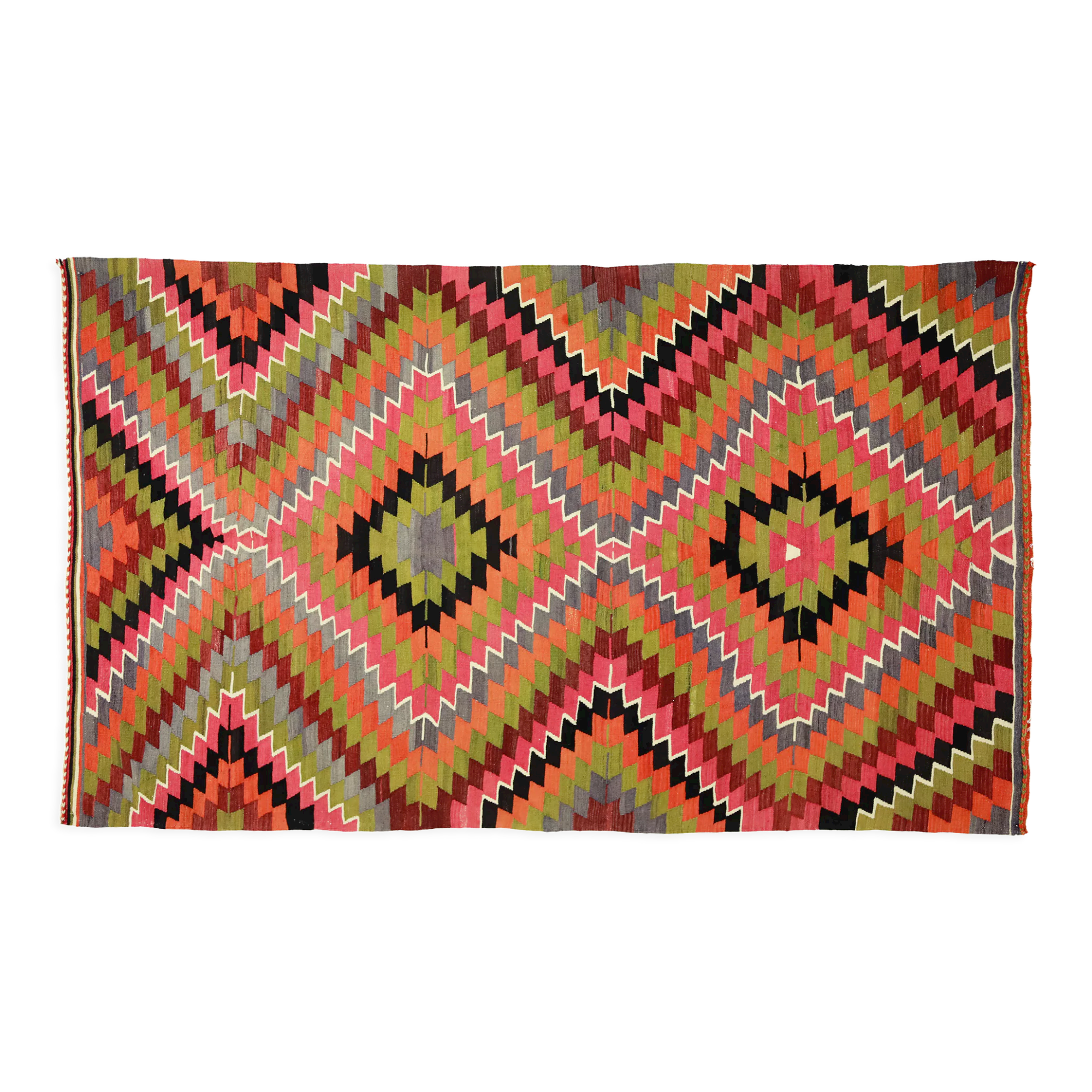 Anatolian handmade kilim rug 282 cm x 175 cm