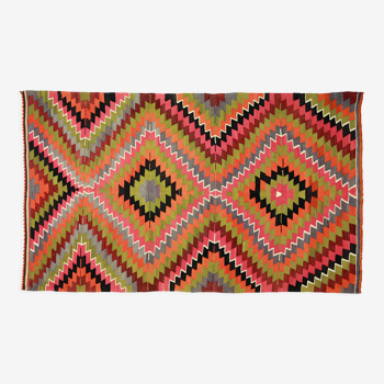 Anatolian handmade kilim rug 282 cm x 175 cm