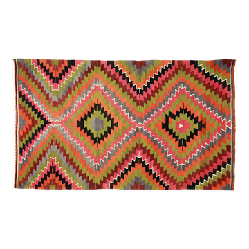 Tapis kilim artisanal d’Anatolie 282 cm x 175 cm