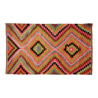 Tapis kilim artisanal d’Anatolie 282 cm x 175 cm