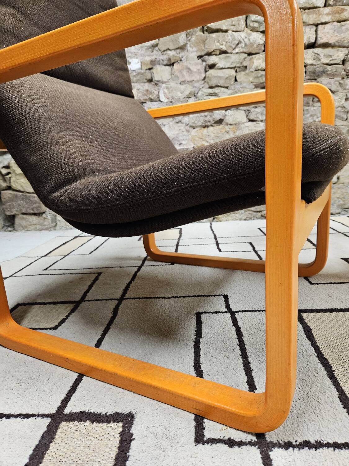 Set of Wilkhahn bentwood armchairs and tables, vintage 1980s