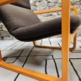 Set of Wilkhahn bentwood armchairs and tables, vintage 1980s