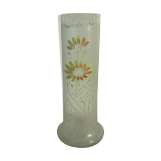 Emaille glass vase