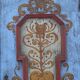 Wedding wardrobe painted in rustic farmhouse folk art