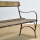 Banc de jardin des années 40
