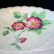 Plat de service décoratif Carlton Ware à feuilles vertes et fleurs roses