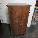 Louis Philippe style bedside table in walnut