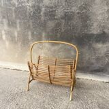 Rattan magazine holder