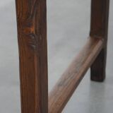 Antique French Country Chestnut Dining Table, Early 19th Century