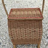 Vintage work box in braided rope