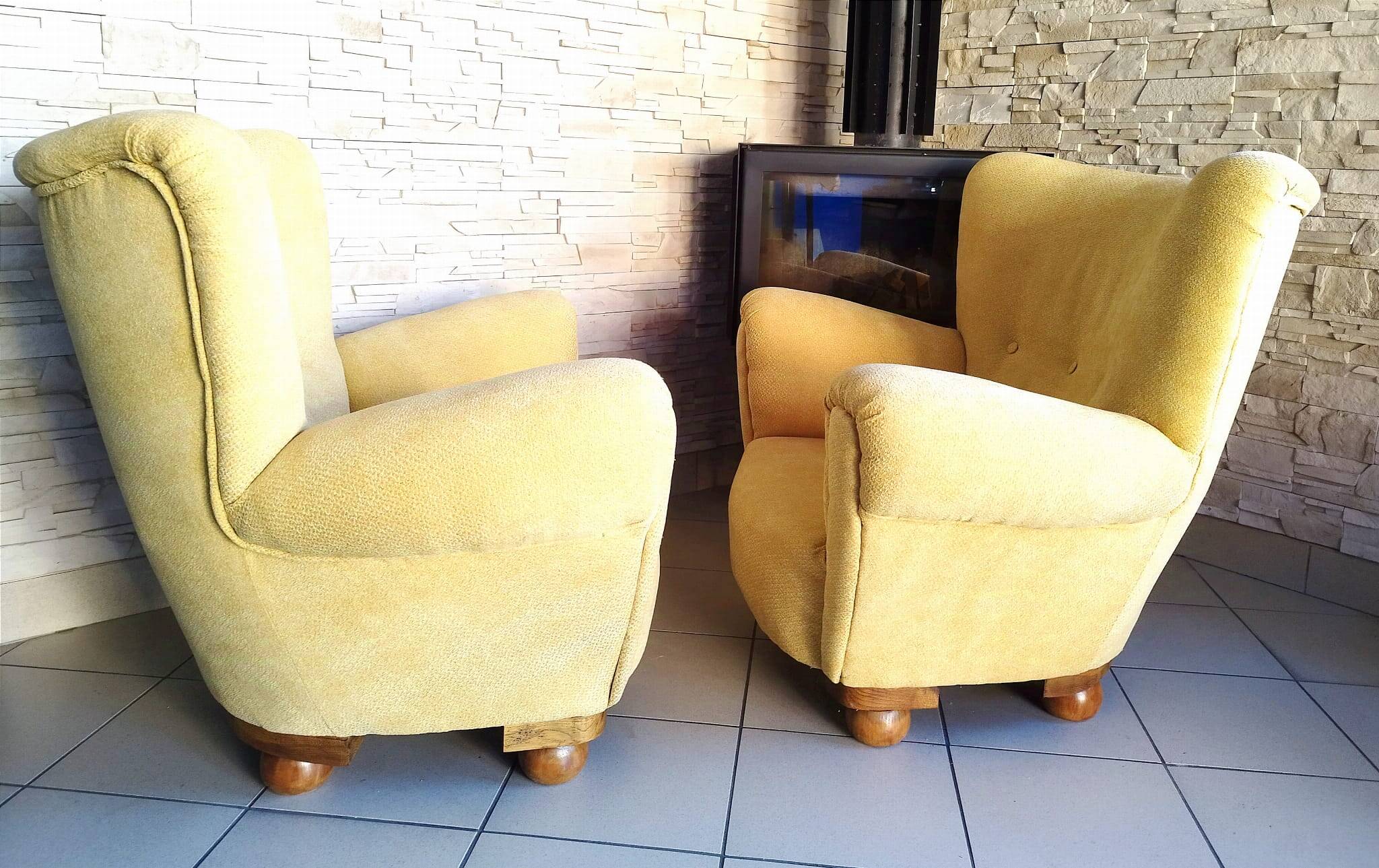 Armchairs Czehoslovakia, 1960s, Set of 2