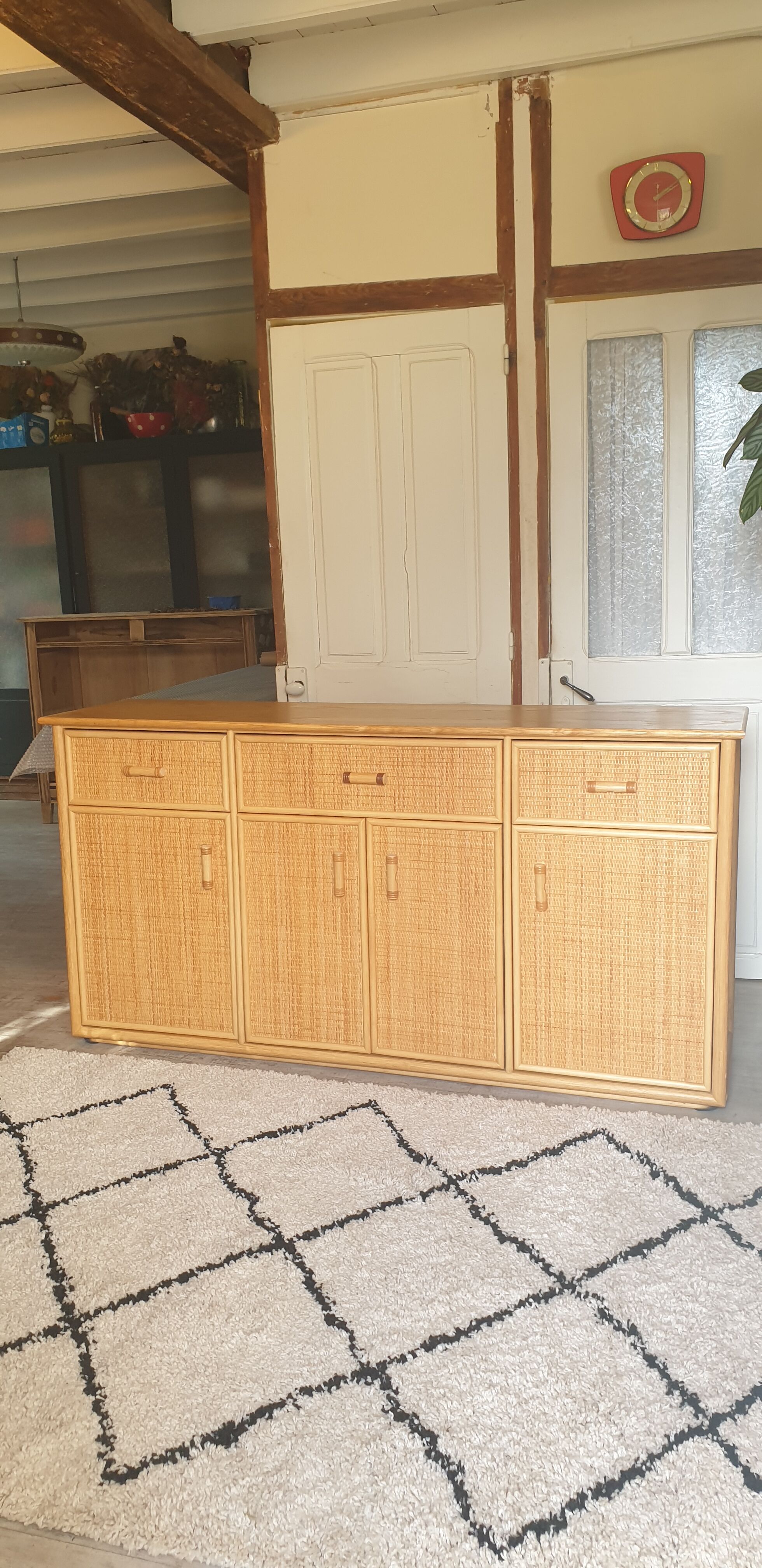 Rattan sideboard