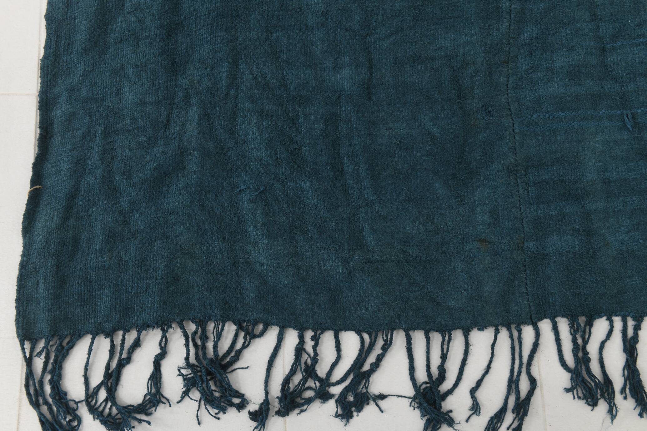5x8 Midnight Blue Anatolian Turkish Kilim Rug, 157x230 Cm
