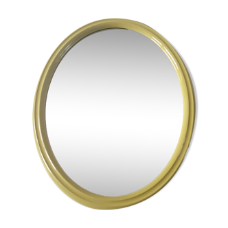 Vintage anise green oval mirror