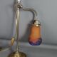 Table lamp tulip glass Muller Frères, adjustable gooseneck 56 cm SB