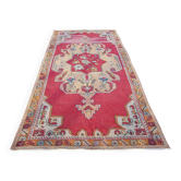 Vintage Turkish handmade rug 143x273 cm